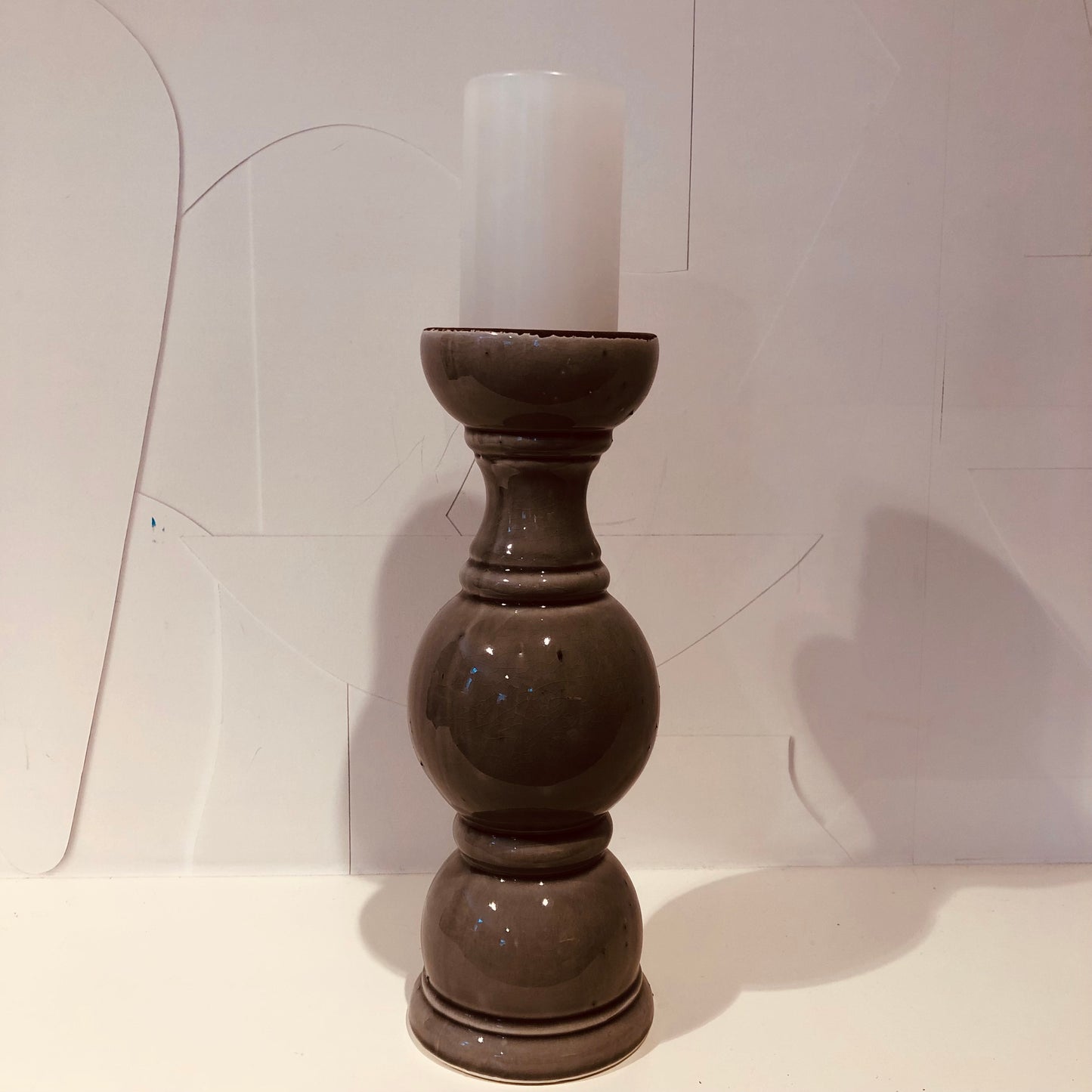 Kaarsenstandaard in keramiek